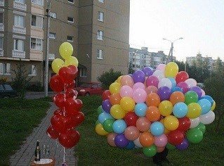 Воздушные шарики с гелием недорого