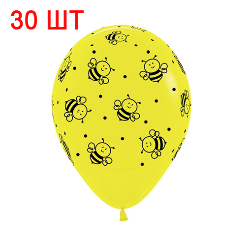 30 шаров с пчёлками