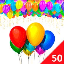 Доставка 50 воздушных шариков на дом