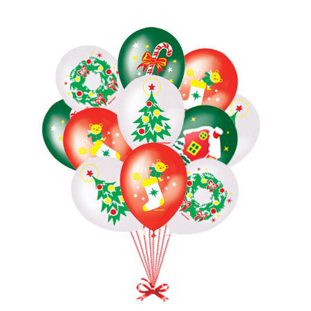 Новогодние игрушки - воздушные шары