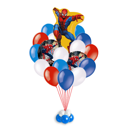 Связка Spider Man - шарики на детский праздник