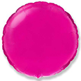 Розовый фольгированный круг