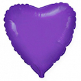 Фиолетовое фольгированное сердце