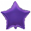 Фиолетовая фольгированная звезда