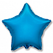 Голубая фольгированная звезда