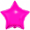 Розовая фольгированная звезда