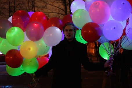 Воздушные шарики с подсветкой